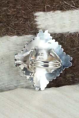 Turquoise & Sterling Silver Ring - Edmund Cooeyate - Size 7