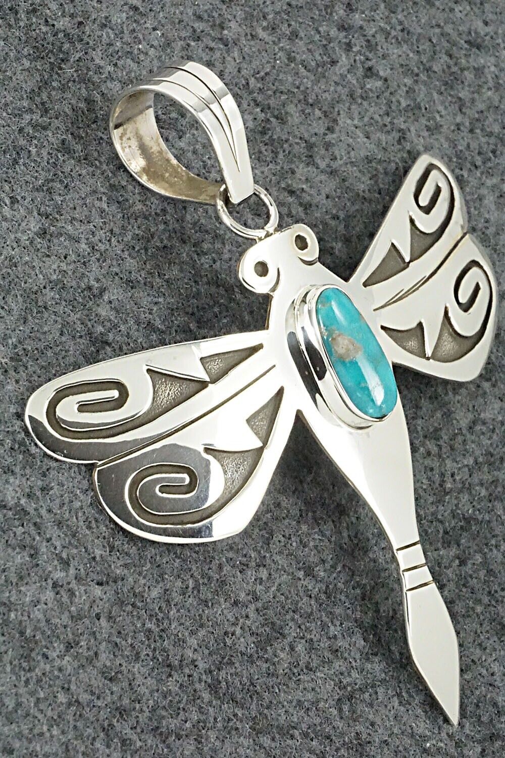 Turquoise & Sterling Silver Pendant - Sonny Gene