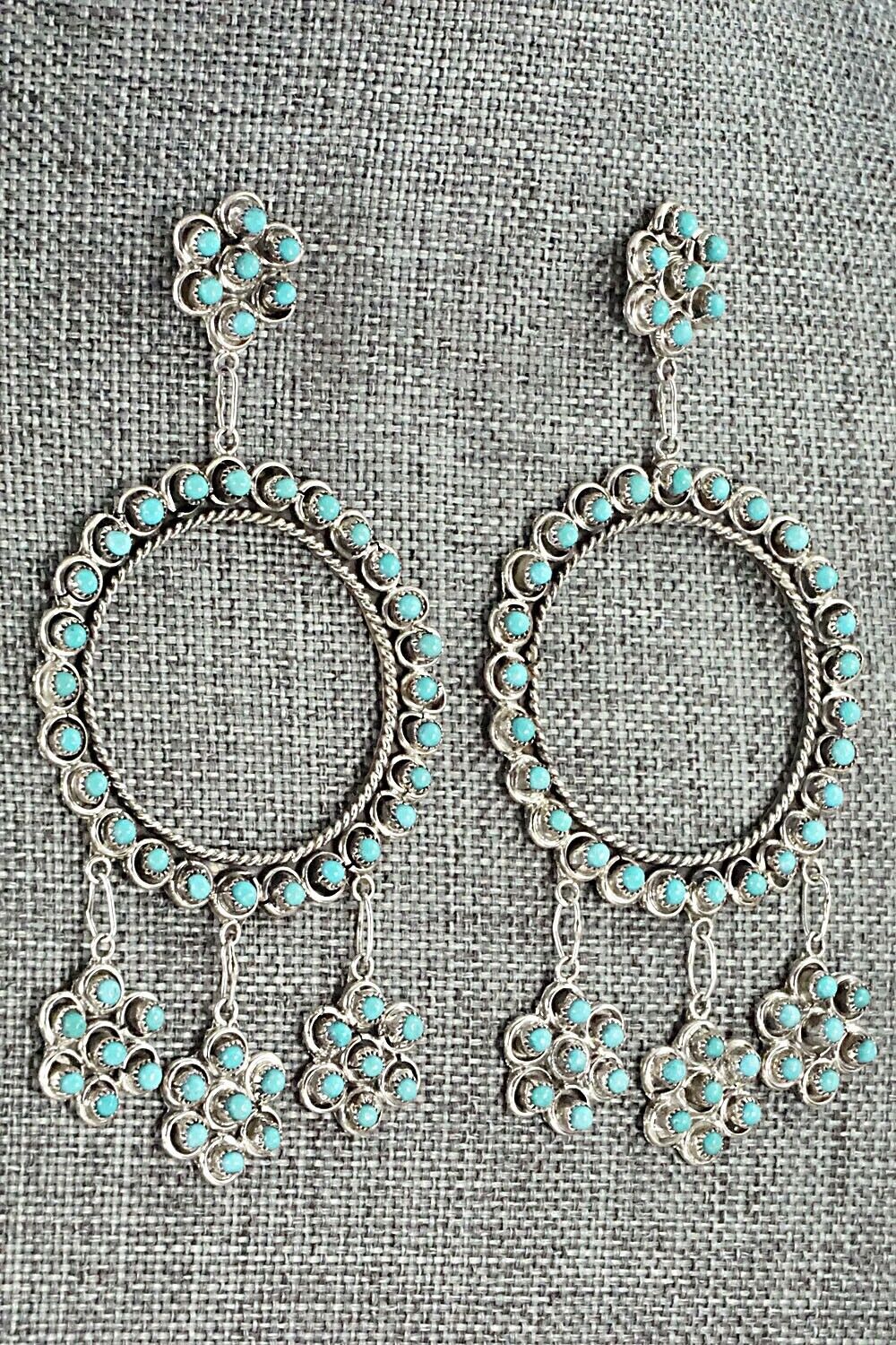 Turquoise & Sterling Silver Earrings - Waylon Johnson