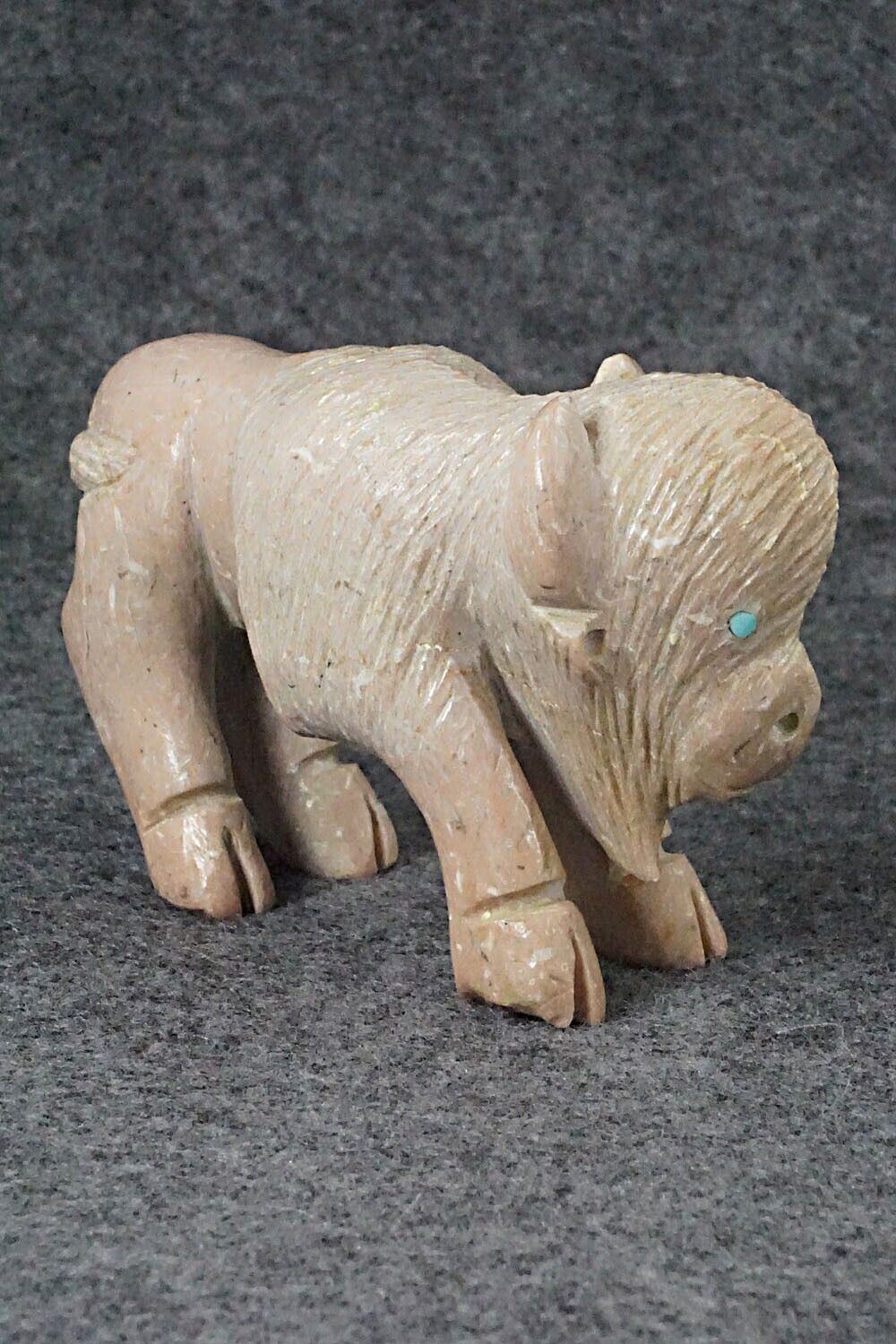 Buffalo Zuni Fetish Carving - Jonas Hustito