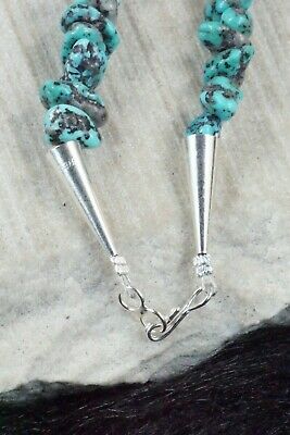 Turquoise & Sterling Silver Necklace - Louise Joe