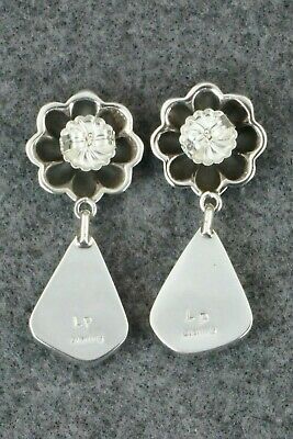Turquoise & Sterling Silver Earrings - Lyle Piaso
