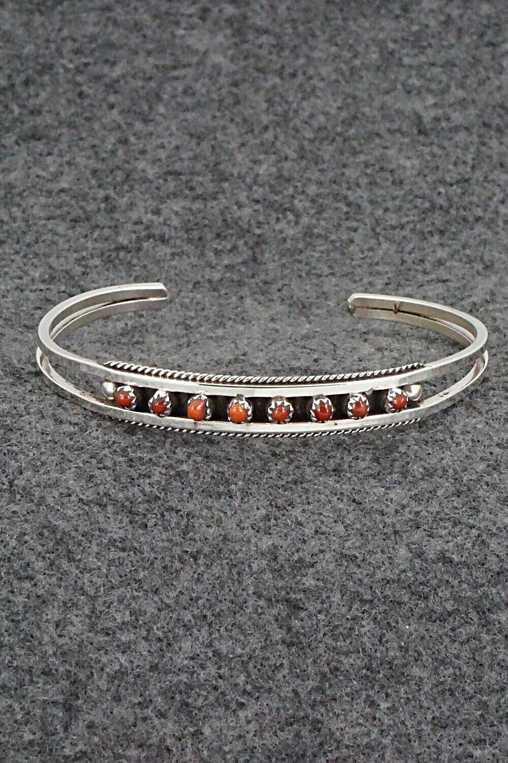 Coral & Sterling Silver Bracelet - Susie Livingston
