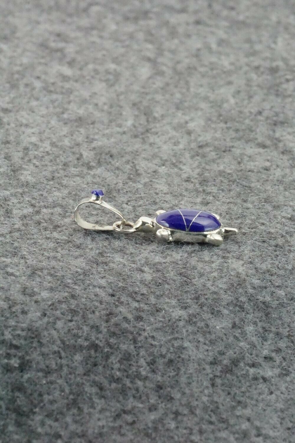 Lapis & Sterling Silver Inlay Pendant - Bryan Sandoval