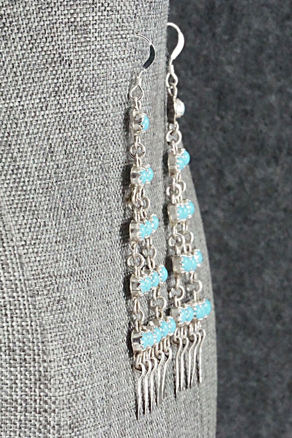 Turquoise & Sterling Silver Earrings - Sylvia Chee