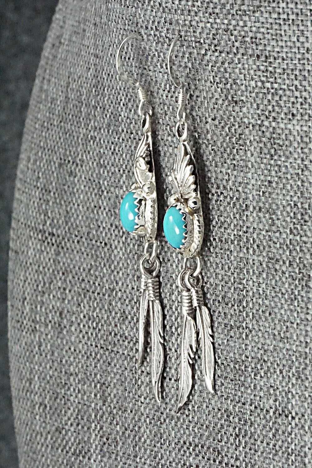 Turquoise & Sterling Silver Earrings - Judy Largo