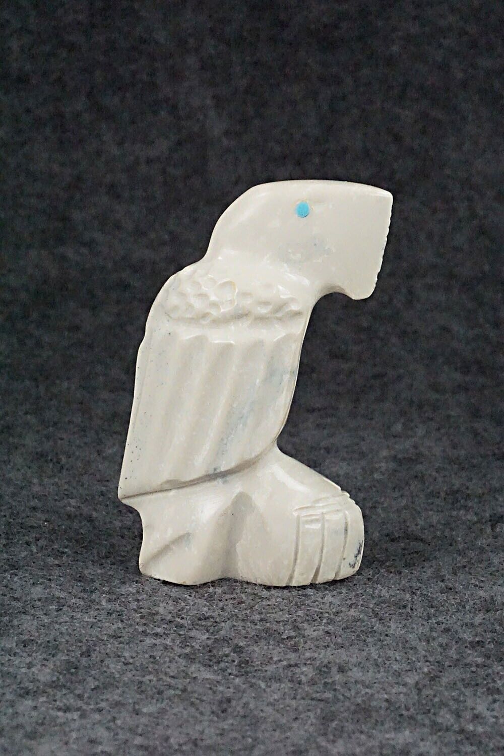 Eagle Zuni Fetish Carving - Gilbert Lonjose