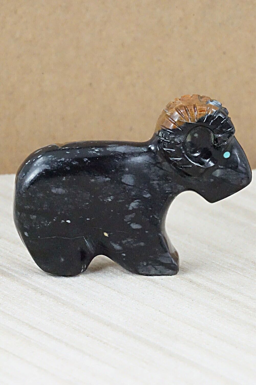 Ram Zuni Fetish Carving - Rodney Laiwakete