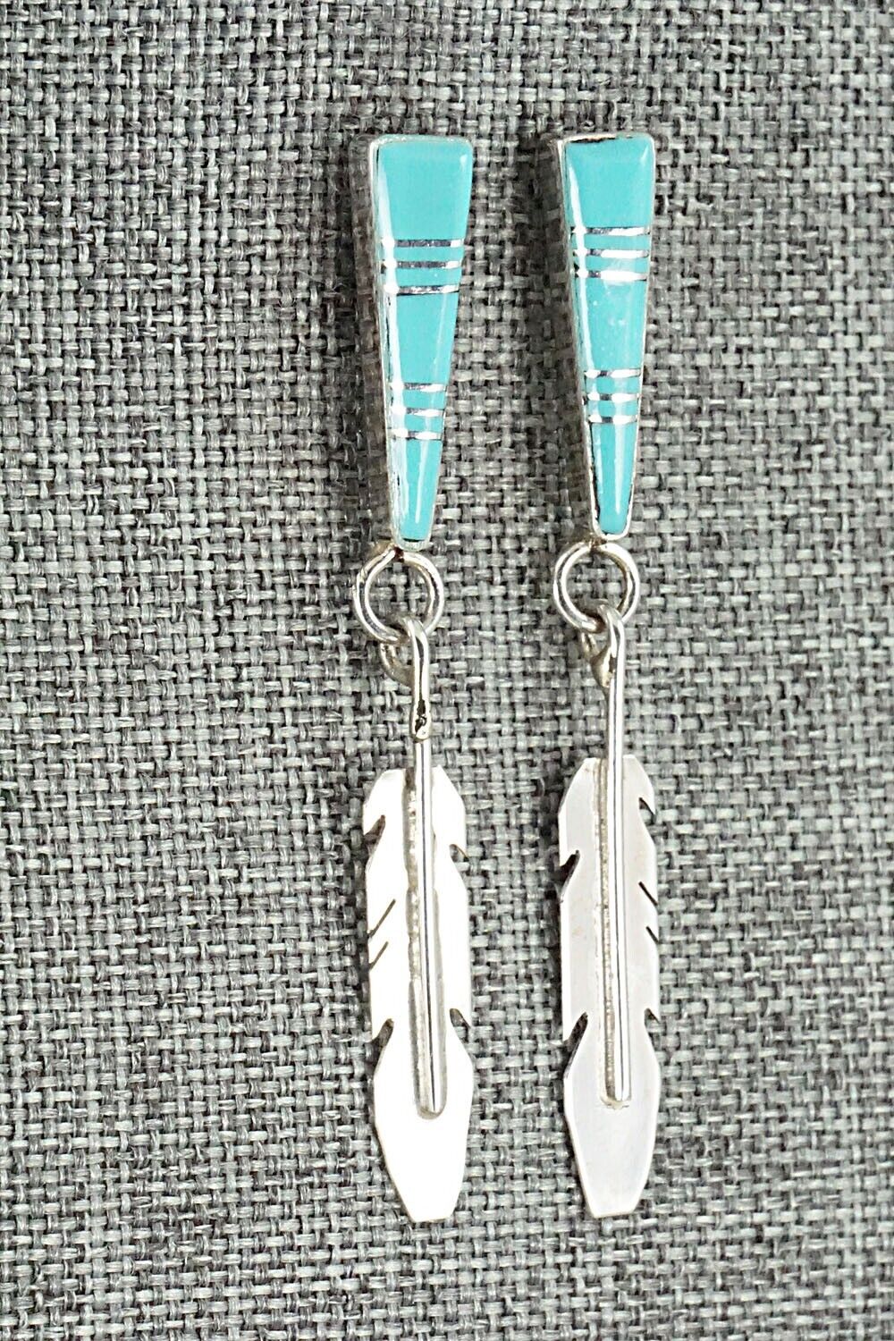 Turquoise & Sterling Silver Earrings - Terrance Panteah & Tammy Johnson