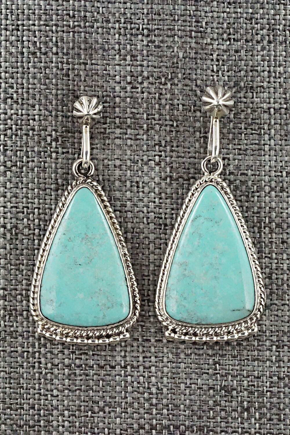 Turquoise and Sterling Silver Earrings - Sharon McCarthy