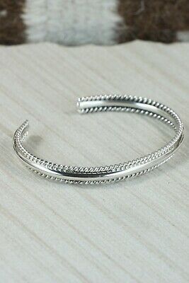 Navajo Sterling Silver Bracelet - Elaine Tahe