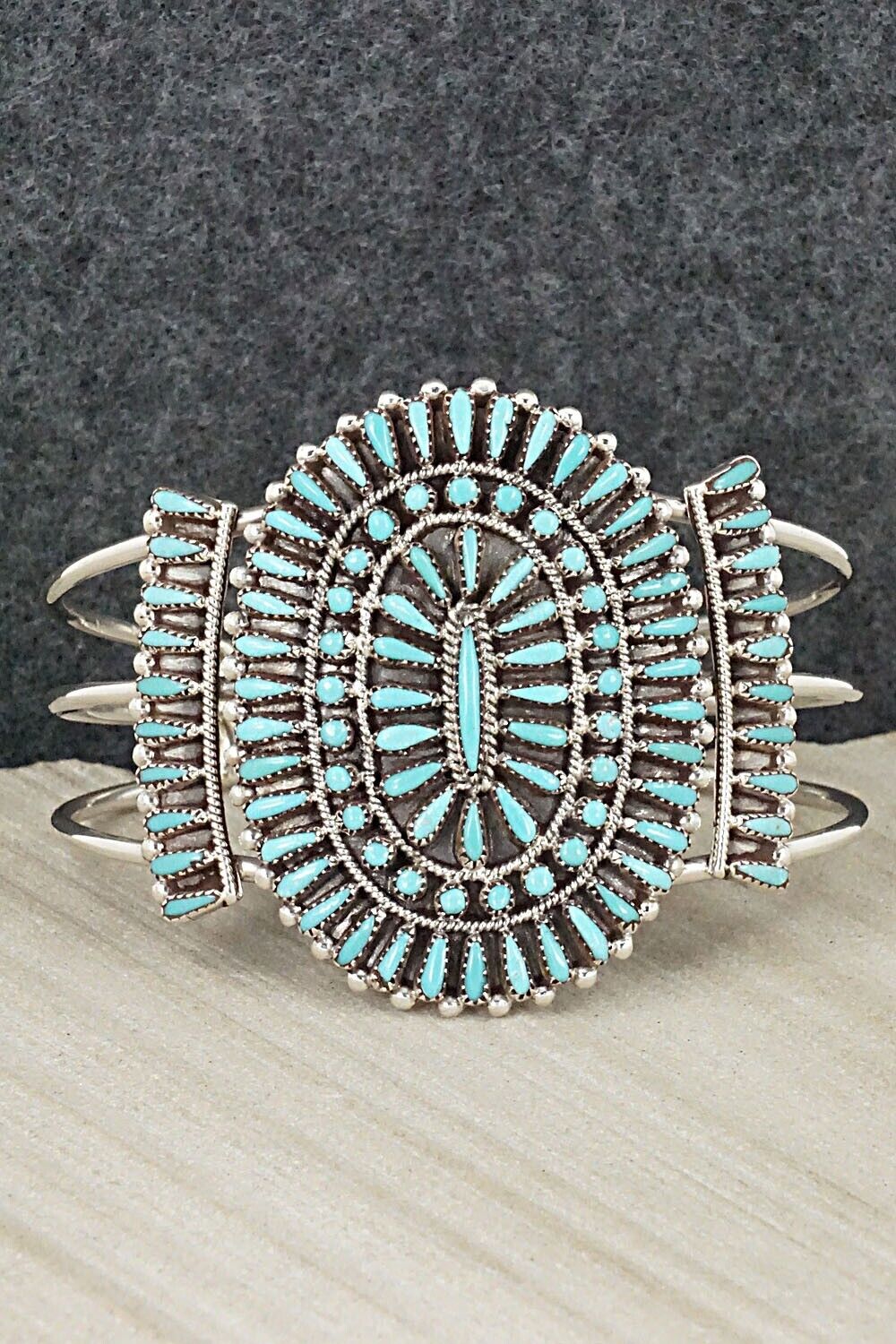Turquoise & Sterling Silver Bracelet - Judy Wallace