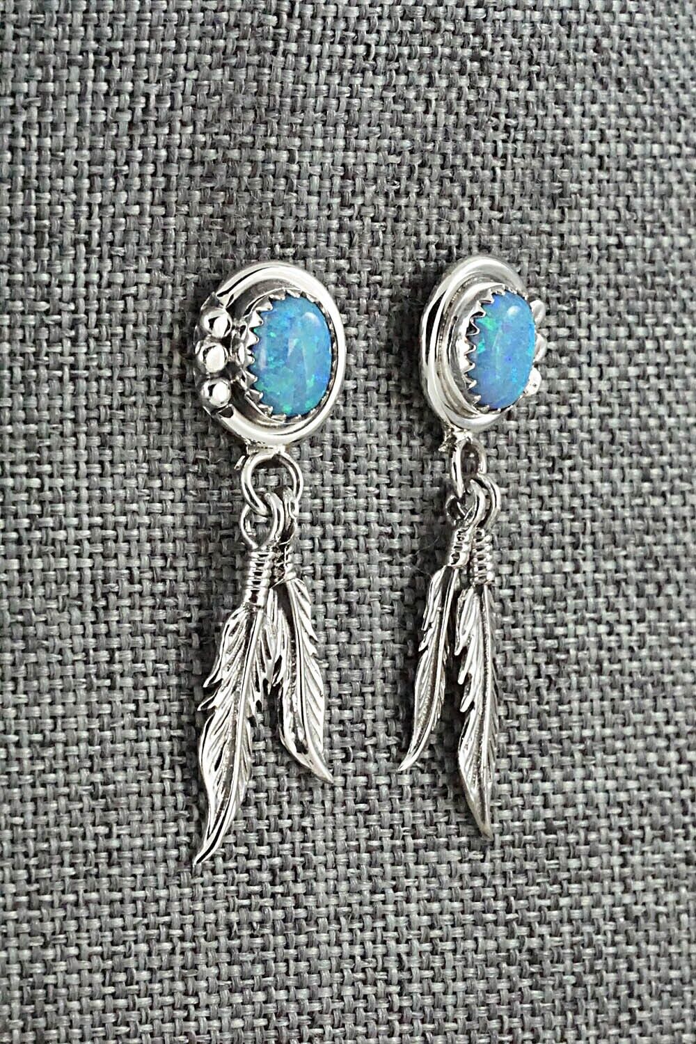 Opalite & Sterling Silver Earrings - Rita Largo