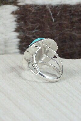 Turquoise & Sterling Silver Ring - Samuel Yellowhair - Size 6.5