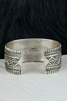 Navajo Sterling Silver Bracelet - Leonard Maloney - High Lonesome Trading