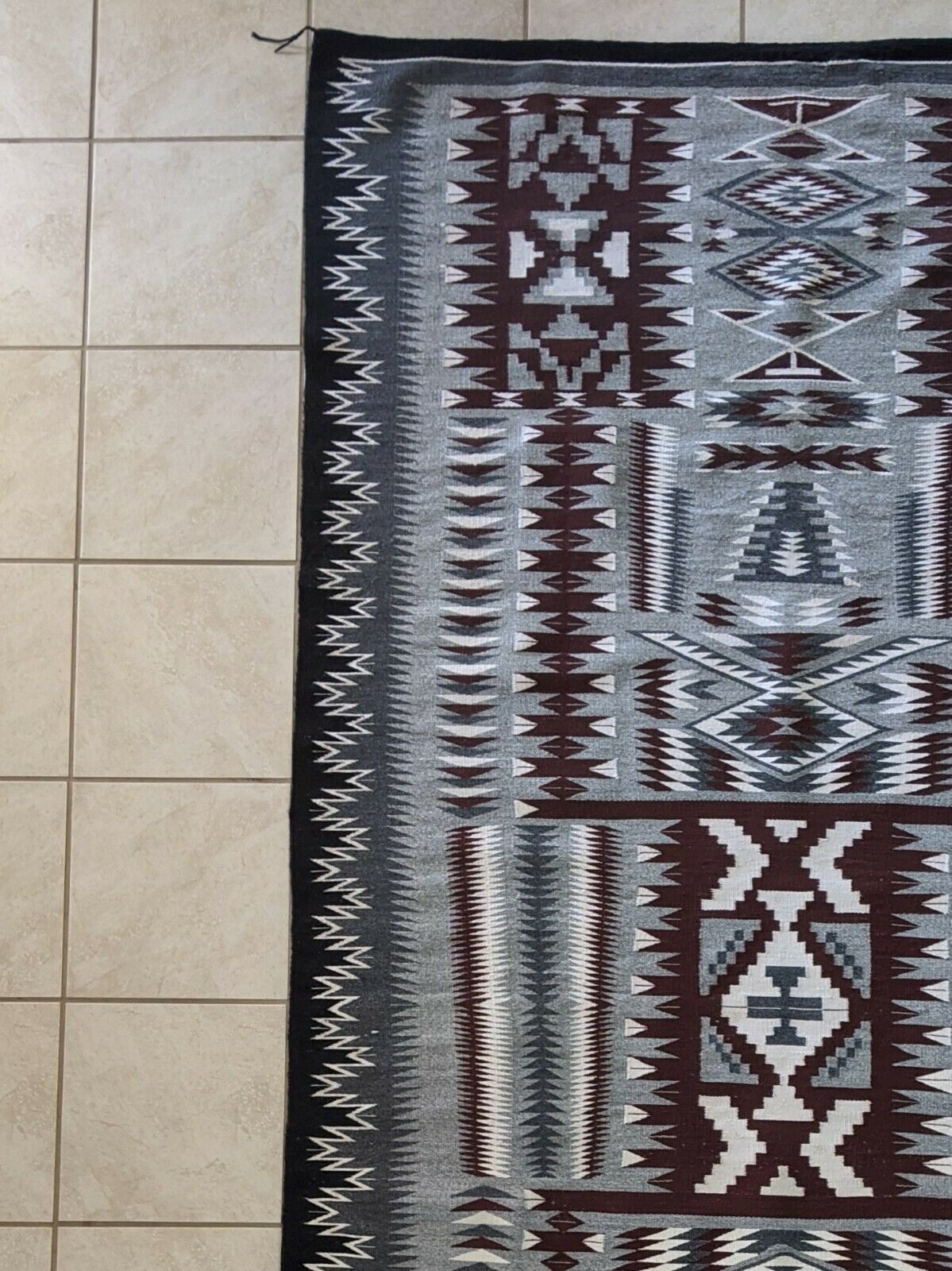 Navajo Handwoven Rug - 106in x 54in - Jolene Nez