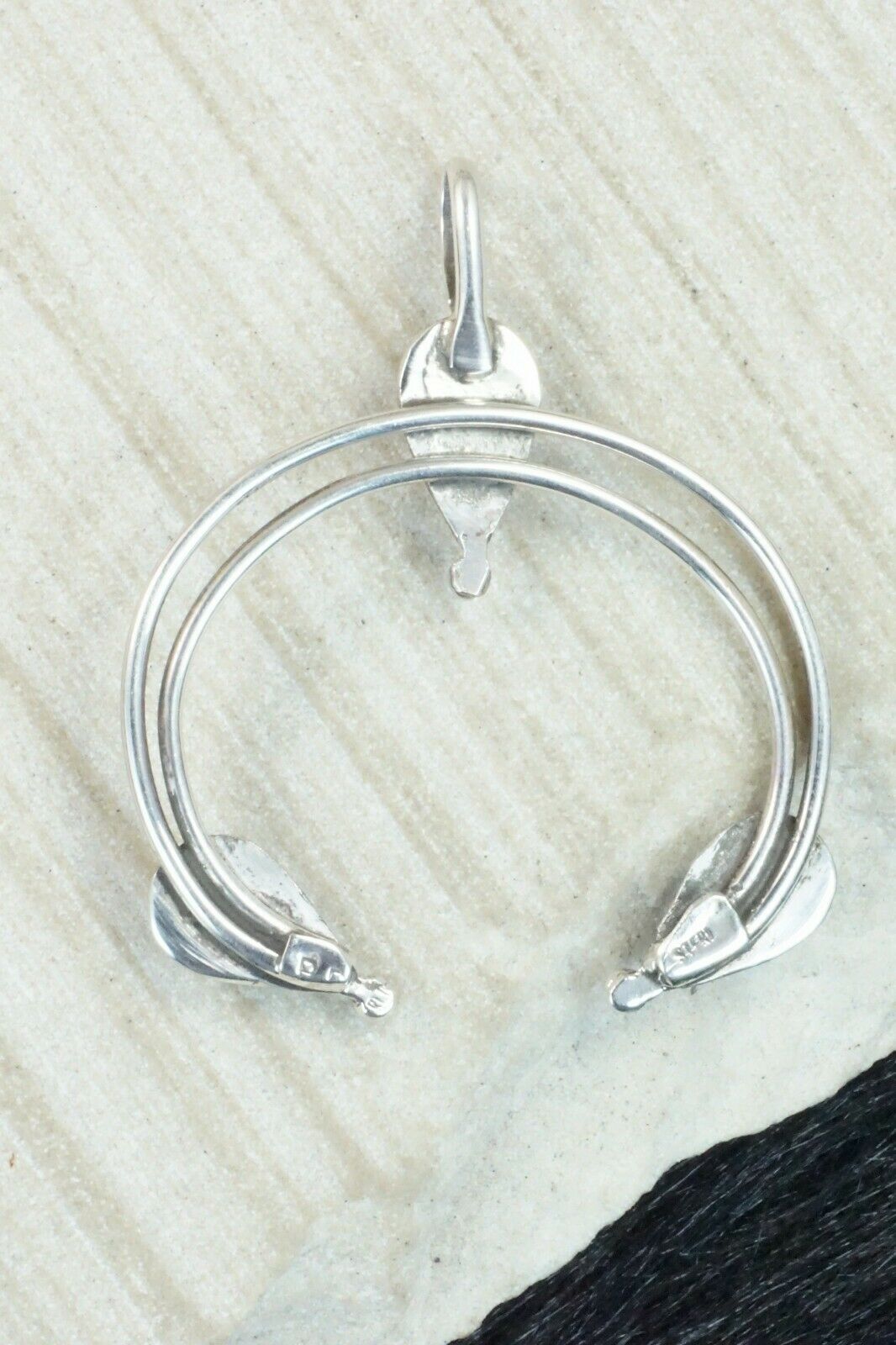 Coral & Sterling Silver Pendant - Priscilla Reeder