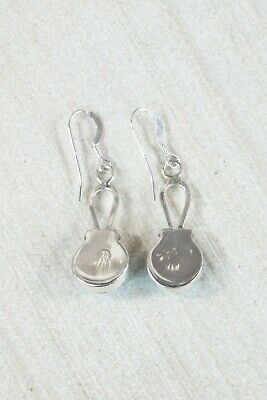 Navajo Turquoise and Sterling Silver Earrings - Sadie Jim - High Lonesome Trading