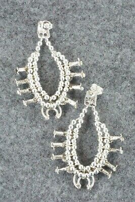 Turquoise & Sterling Silver Earrings - Larry Curley