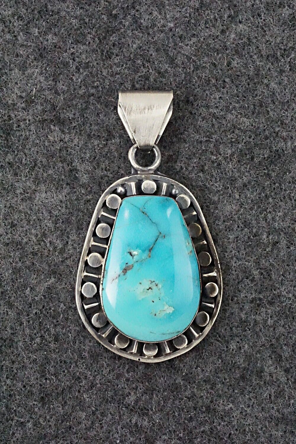 Turquoise and Sterling Silver Pendant - Sharon McCarthy