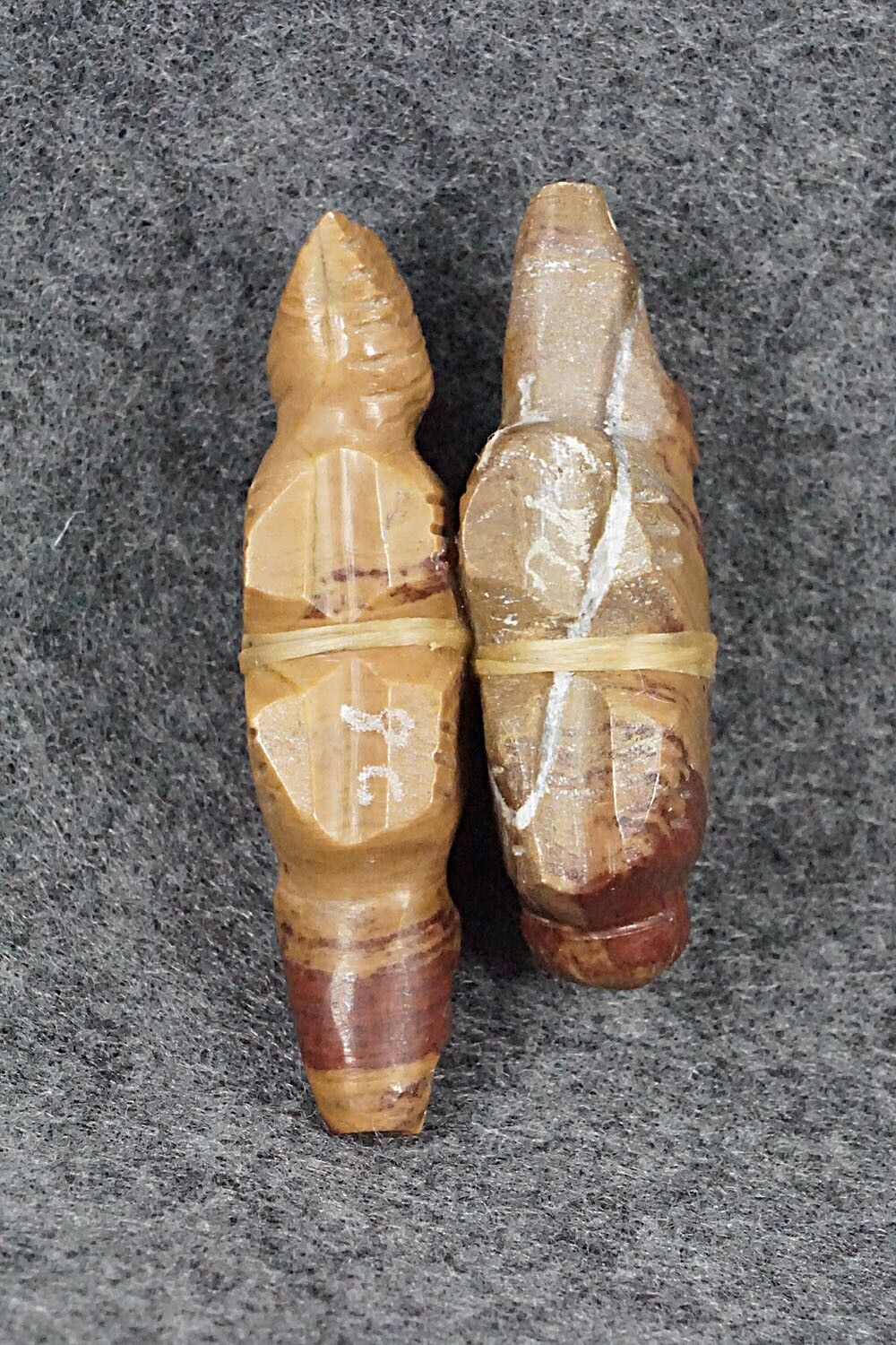 Bear & Wolf Zuni Fetish Carving - Peter Gasper