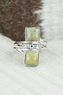 Turquoise & Sterling Silver Ring - Bobby Platero - Size 7