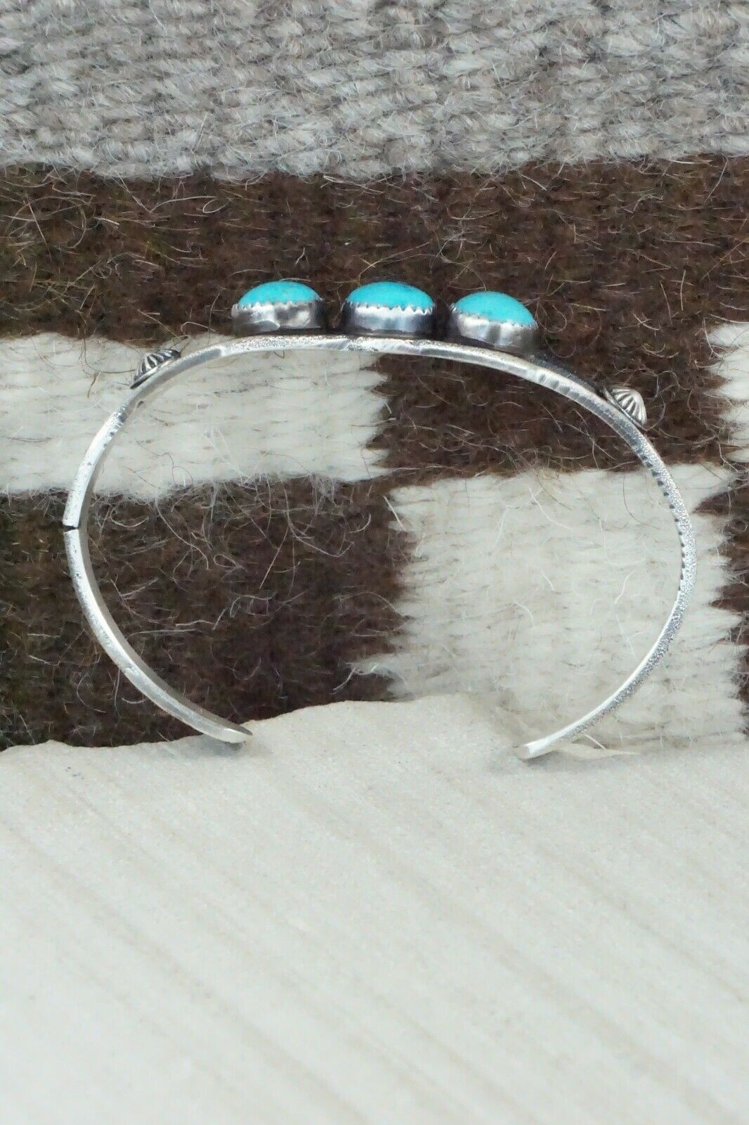 Turquoise and Sterling Silver Bracelet - Eva & Linberg Billah