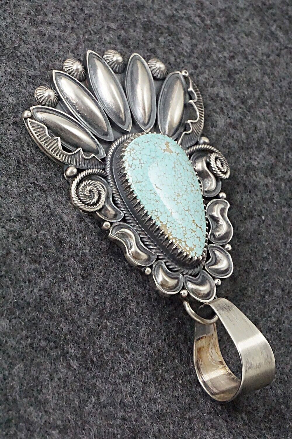 Turquoise and Sterling Silver Pendant - Derrick Gordon