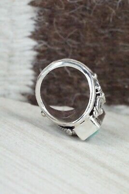 Turquoise & Sterling Silver Ring - Davey Morgan - Size 5.5