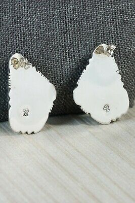 Navajo Turquoise & Sterling Silver Earrings - Native American
