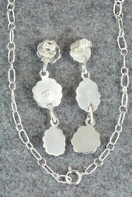 Turquoise & Sterling Silver Necklace and Earrings - Sadie Jim
