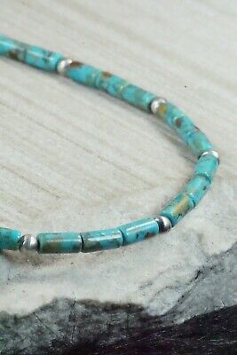Turquoise & Sterling Silver Necklace - Navajo