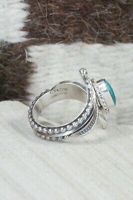 Turquoise & Sterling Silver Ring - Thomas Yazzie - Size 7