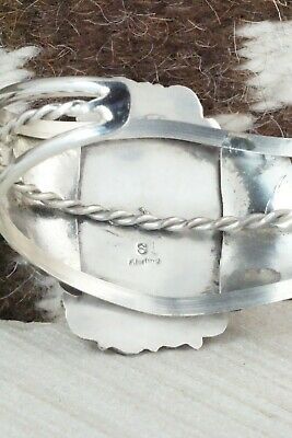 Turquoise, Coral & Sterling Silver Bracelet - Shirley Largo
