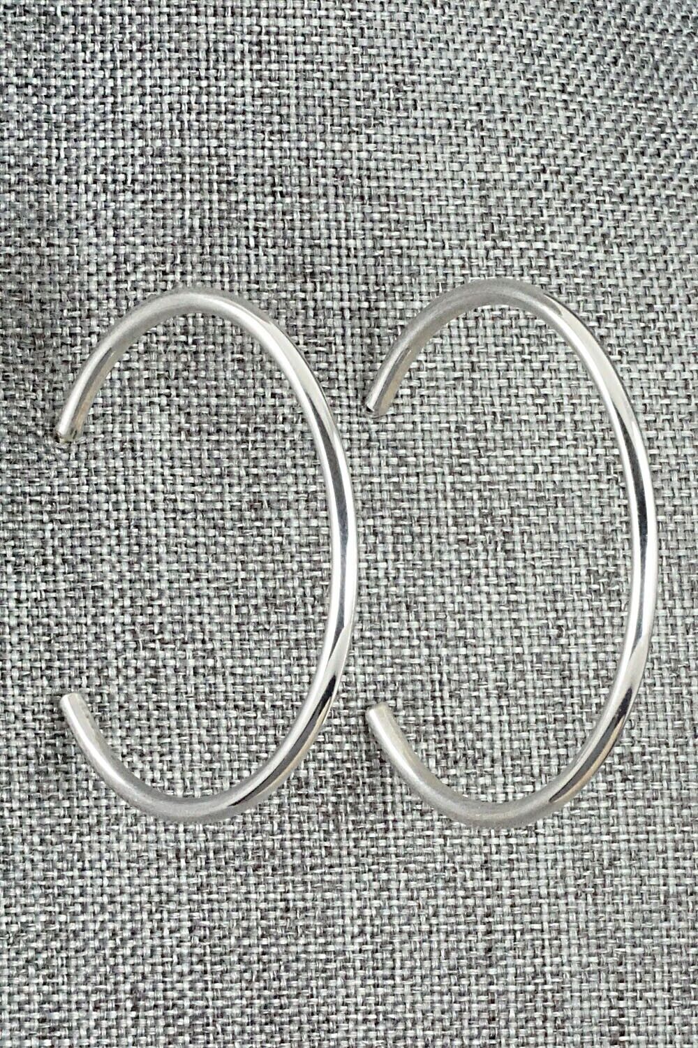 Sterling Silver Hoop Earrings - Elaine Tahe