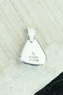 White Buffalo & Sterling Silver Pendant - Alvin Joe
