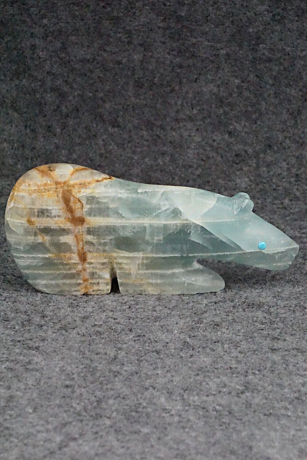 Bear Zuni Fetish Carving - Ronnie Lunasee