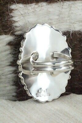 Turquoise and Sterling Silver Ring - Justina Wilson - Size 6.75