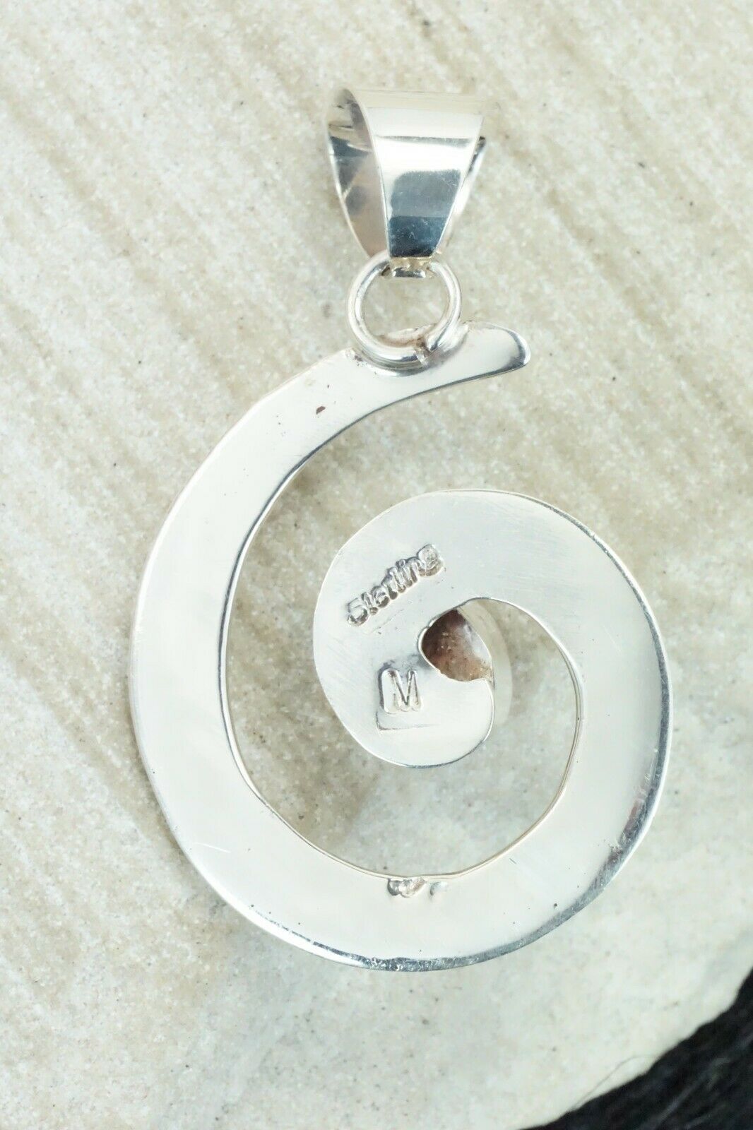 Coral & Sterling Silver Pendant - Mildred Parkhurst