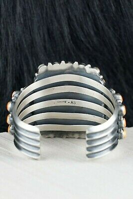 Navajo Spiny Oyster & Sterling Silver Bracelet - Anthony Skeets - High Lonesome Trading