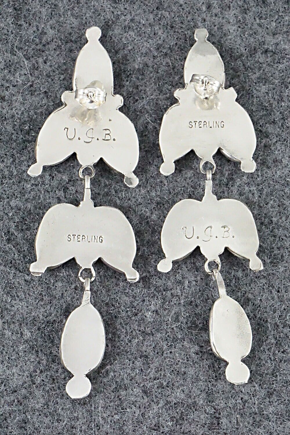 Turquoise & Sterling Silver Earrings - Viola Bobelu