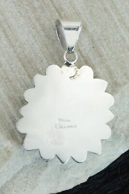 Turquoise and Sterling Silver Pendant - Ella Linkin
