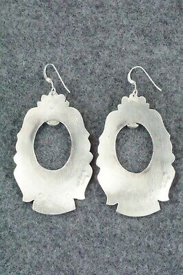 Spiny Oyster & Sterling Silver Earrings - Rosita Singer