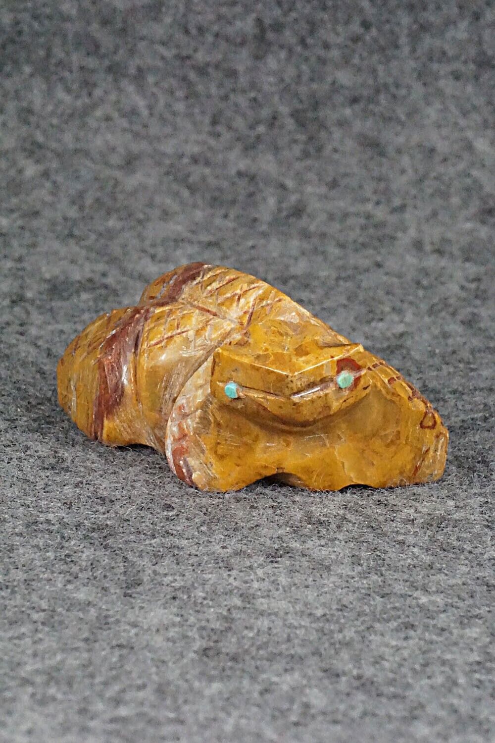 Horned Toad Zuni Fetish Carving - Carl Etsate