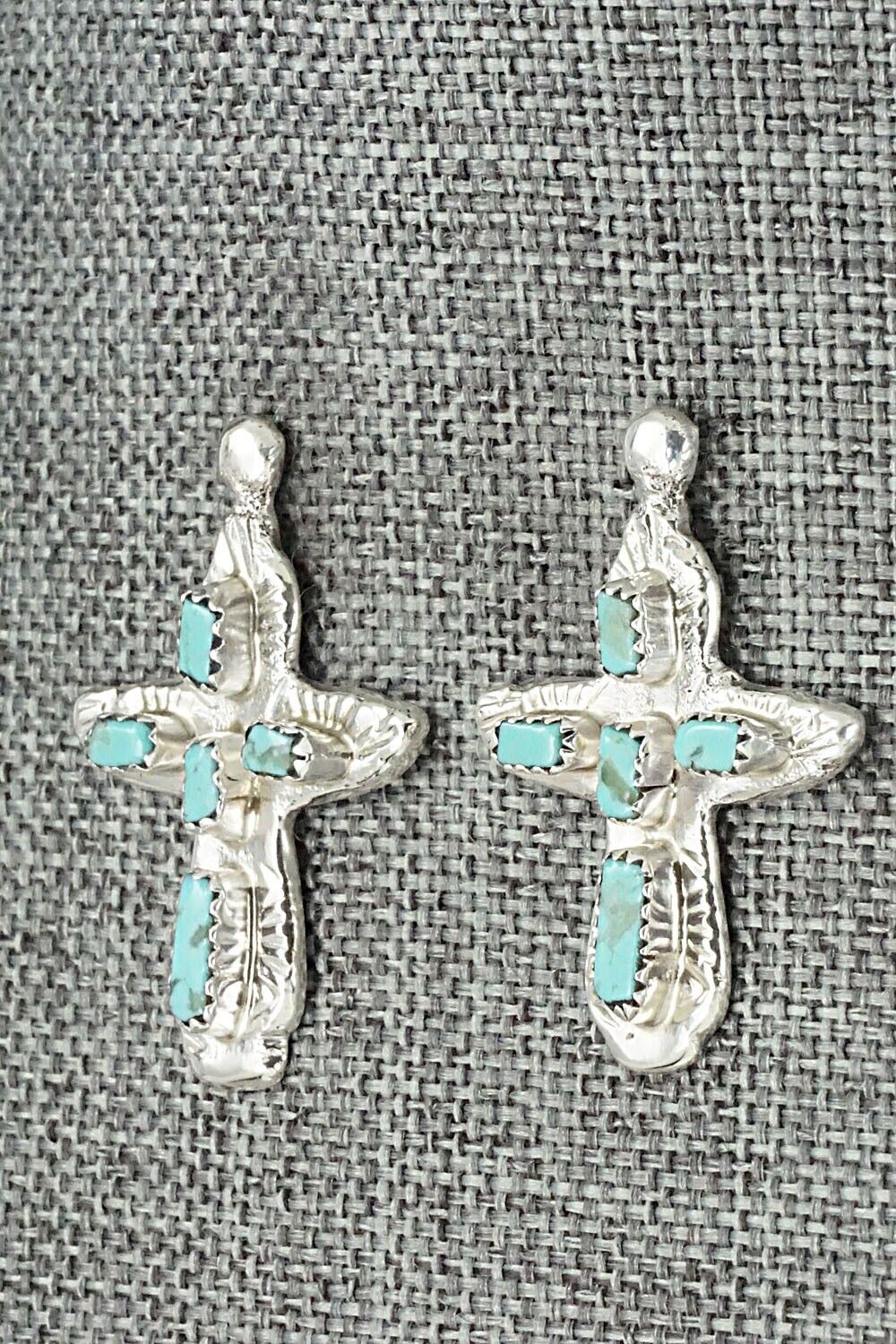 Turquoise & Sterling Silver Earrings - Verona Quam