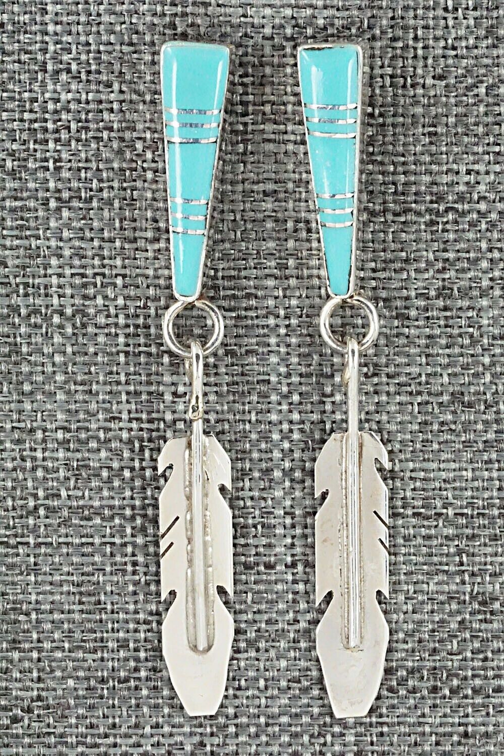 Turquoise & Sterling Silver Earrings - Terrance Panteah & Tammy Johnson