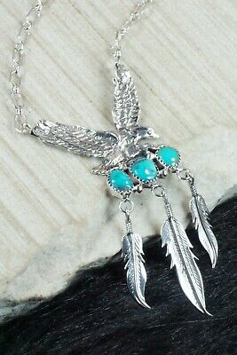 Turquoise & Sterling Silver Necklace - Henry Attakai
