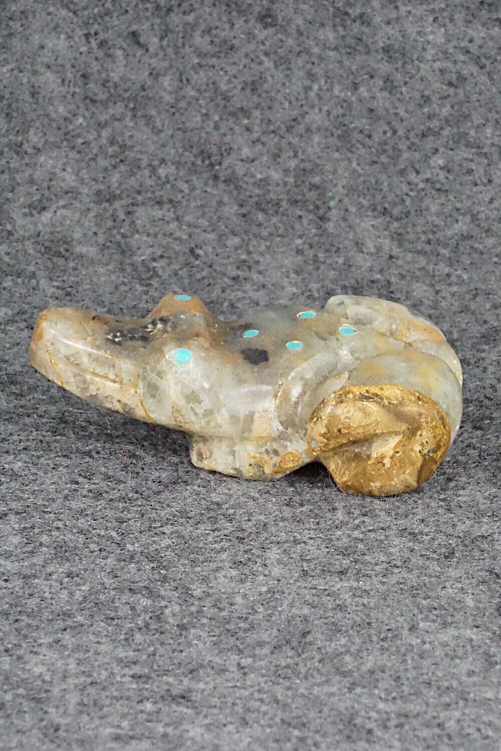 Frog Zuni Fetish Carving - Rodney Laiwakete