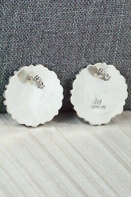 Turquoise & Sterling Silver Earrings - Justina Wilson