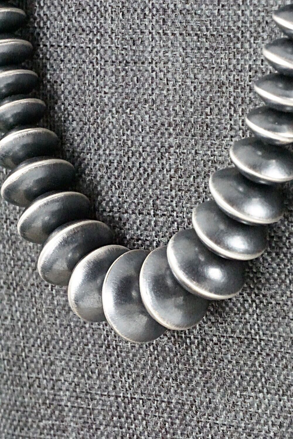 Navajo Pearl Sterling Silver Necklace Set - Preston Haley